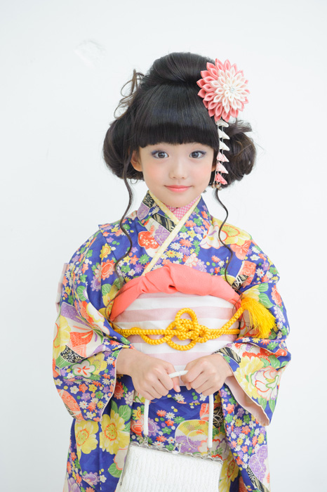 7 103藤乃 ふじの 七五三レンタル衣装 7歳女児 キモノガール